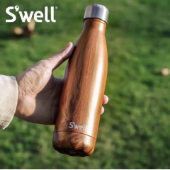 swell保温杯不锈钢保温瓶户外运动保冷水杯生日礼物 柚木 500ml
