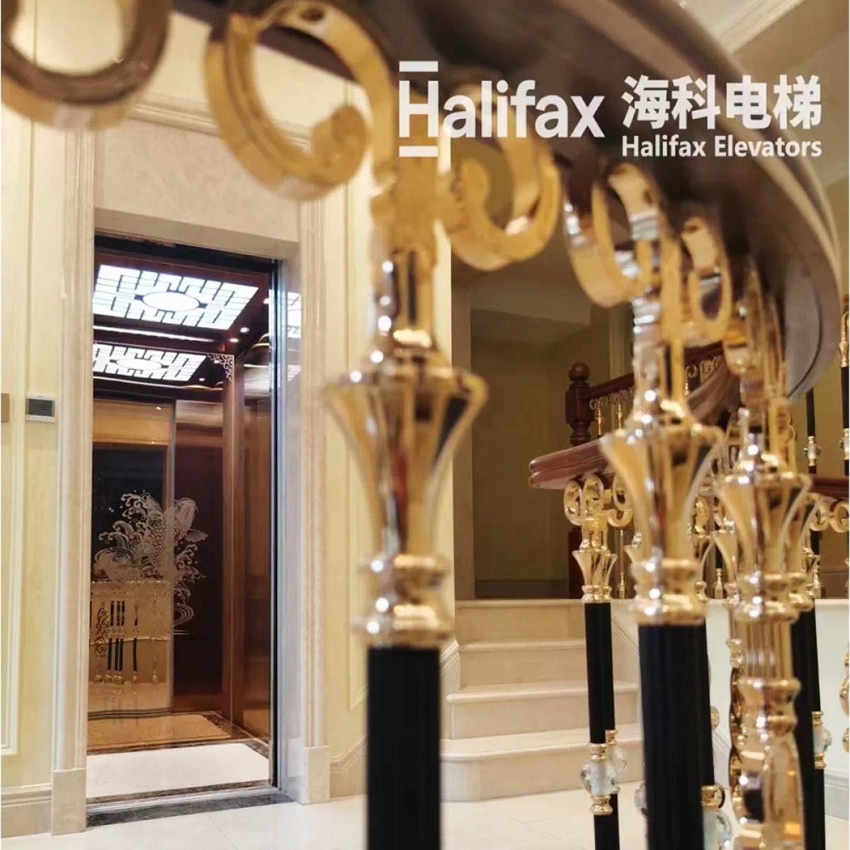 Halifax 海科电梯设计师款轿厢之时光不锈钢压纹款系列Halifax Elevators-602 至高优惠2000元
