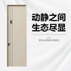 轩榥木门黑色线条卧室门木门现代简约房间门XHMM-2394