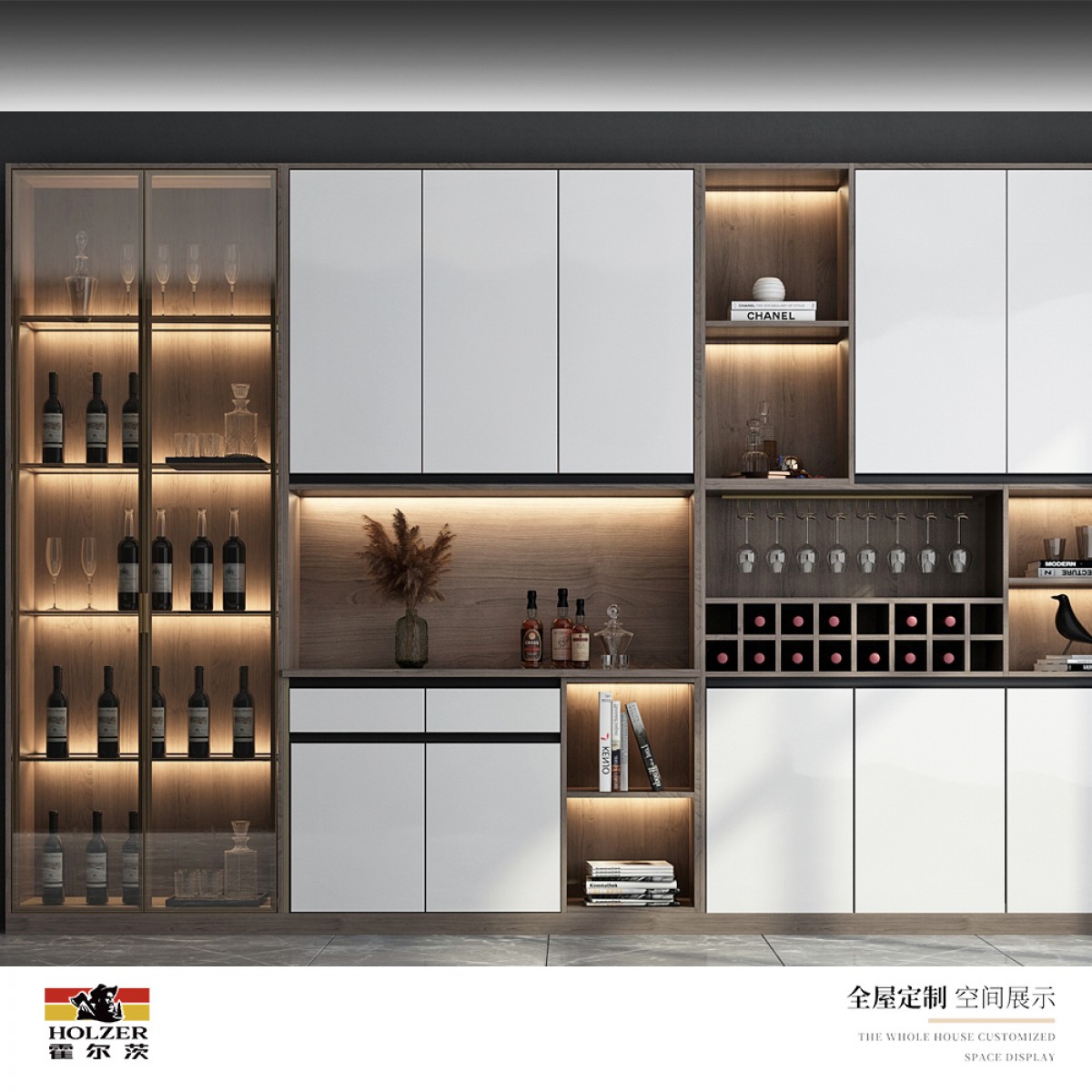 霍尔茨全屋定制酒柜E-004